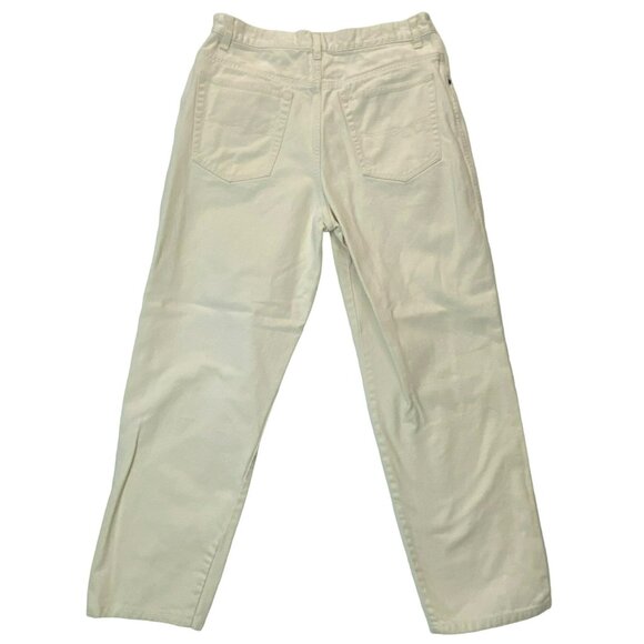 Vintage Bugle Boy for Her High Rise Mom Jeans 28 x 26 Cream Off White 90s Y2K - Picture 8 of 8